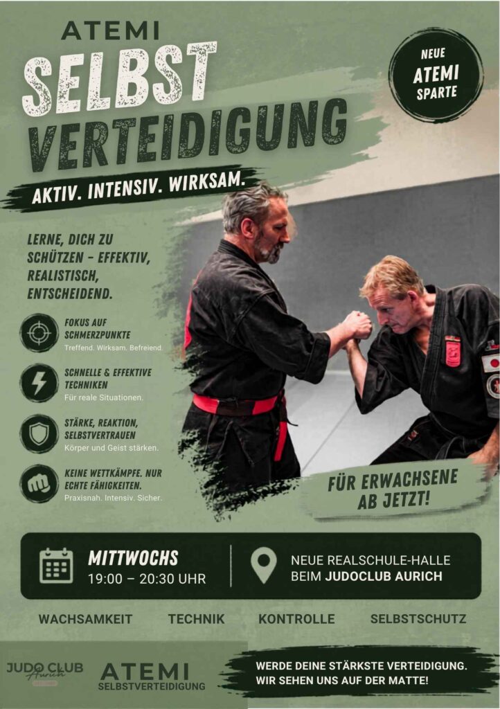 Atemi Selbstverteidigung in Aurich beim Judo Club Aurich